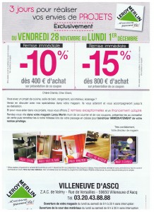 Carte Leroy Merlin Banque Accord : 3 jours exclusifs -15% Carte Leroy Merlin Banque Accord : 3 jours exclusifs -15%