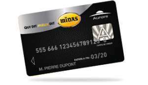 crédit midas carte aurore