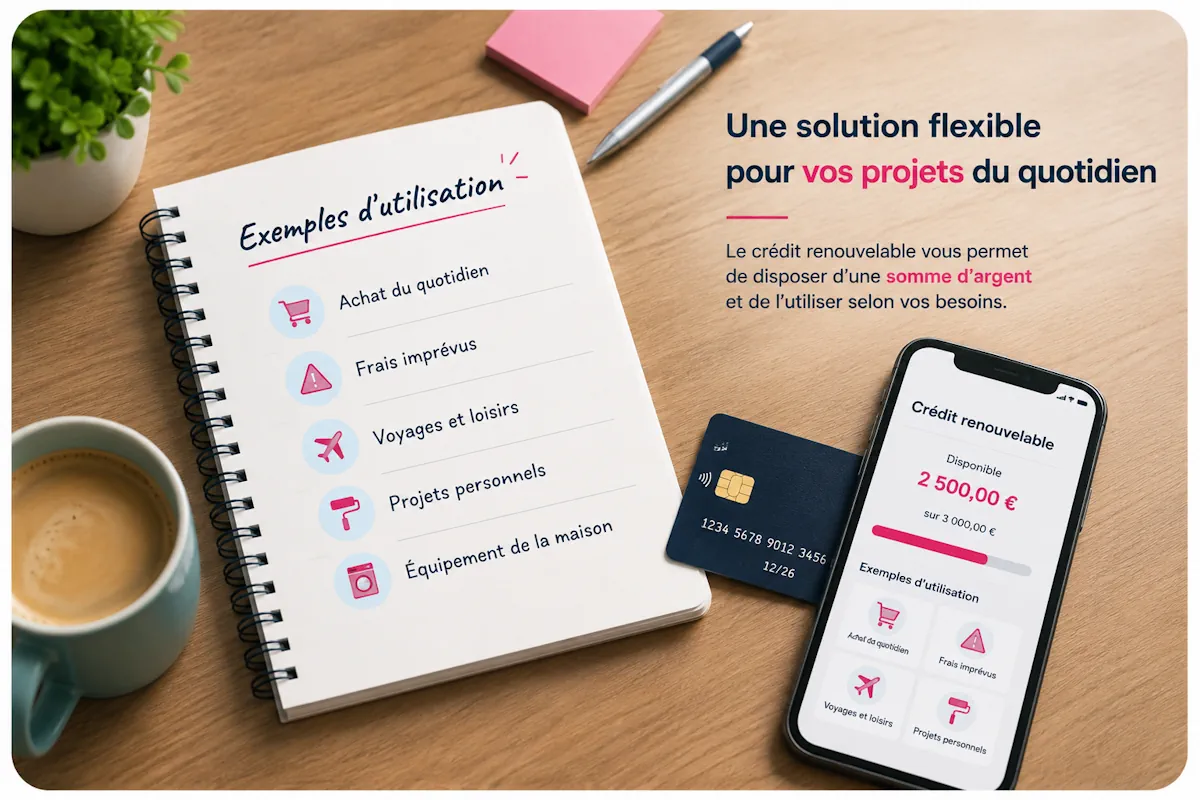 exemples d'utilisation du crédit renouvelable