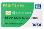 carte credit printemps